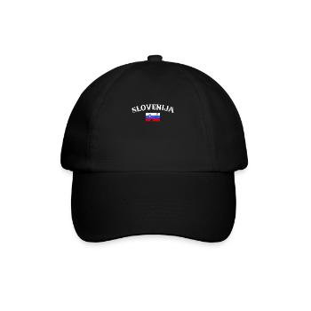 Slovénie Vintage Slovénie Drapeau slovène - Casquette classique - noir/noir - Devant