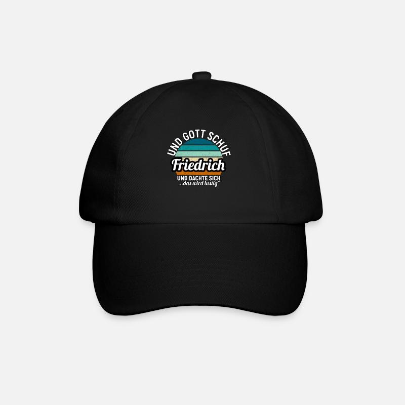 Friedrich - Baseballkappe - Schwarz/Schwarz