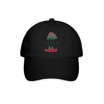 Der Paulo Elf Pyjama für lustige Weihnachtsfeiertage - Baseballkappe - Schwarz/Schwarz - Vorne