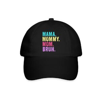 Maman Maman Maman Bruh - Casquette classique - noir/noir - Devant