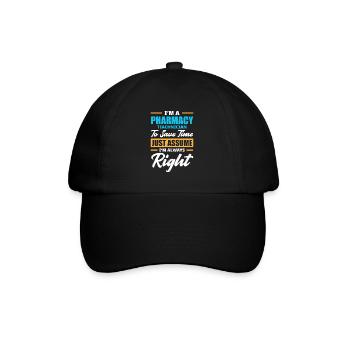 Apothecary Apothecary Apothecary Pharmacy Gift - Baseball Cap - black/black - Front