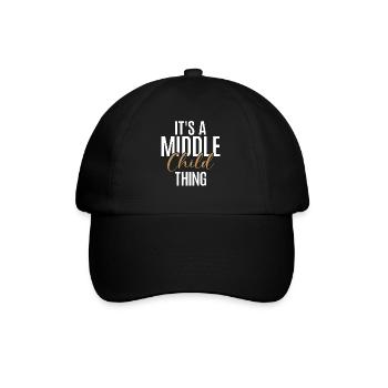 Middle Child Gifts - Baseball Cap - black/black - Front
