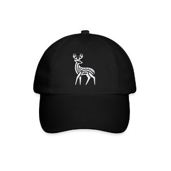 Cerf Amérindien Zodiaque - Casquette classique - noir/noir - Devant
