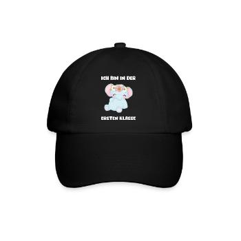 Mädchen Einschulung 2023 Schulbeginn Schulkind - Baseballkappe - Schwarz/Schwarz - Vorne