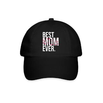 Mutter Geschenk Muttertag Geburtstag Mama - Baseballkappe - Schwarz/Schwarz - Vorne