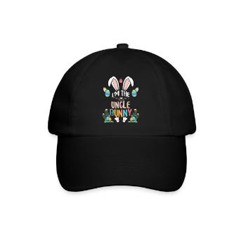 I'm The Uncle Bunny - Baseballkappe - Schwarz/Schwarz - Vorne