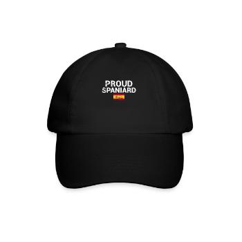 Proud Spaniard Vintage Spain Flag Spaniard - Baseball Cap - black/black - Front