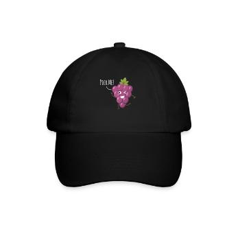 Pick Me! Grapes Wine Wine Lovers - Baseball Cap - black/black - Front