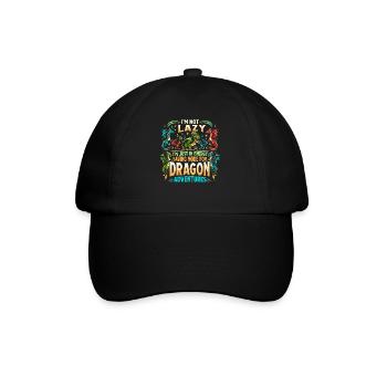 Dragon Adventures – I'm Not Lazy - Dragon Books - Baseball Cap - black/black - Front