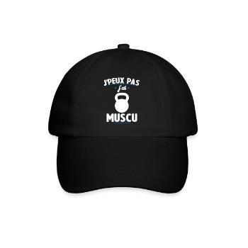 I can't I worked out - Baseball Cap - black/black - Front