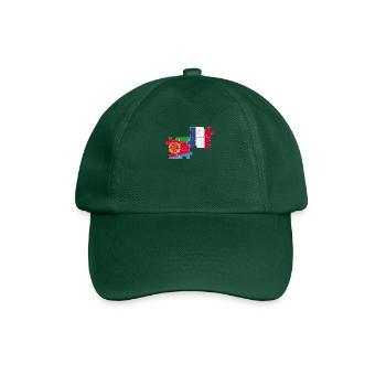 Eritrea Frankreich Flagge Französisch Eritreer - Baseballkappe - Flaschengrün - Vorne