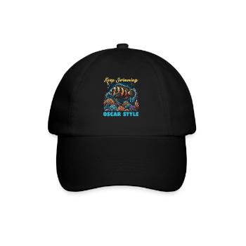 Oscar Fish Lover Freshwater Fishkeeping Aquarium - Baseball Cap - black/black - Front