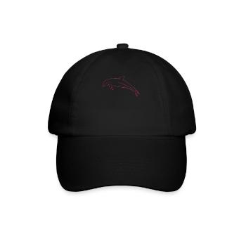 Ocean Freedom Dolphin Love Gift - Baseball Cap - black/black - Front