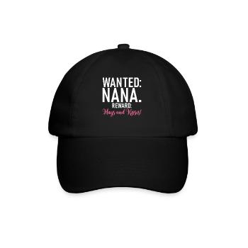 Nana Gifts - Baseballkappe - Schwarz/Schwarz - Vorne