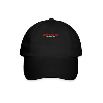 Citation positive Just Kiss Me - Casquette classique - noir/noir - Devant