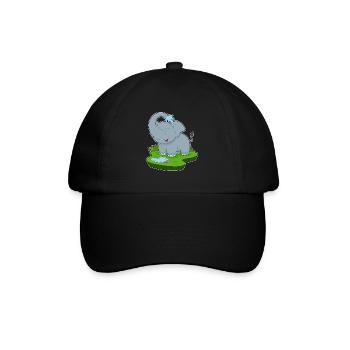 Elephant Water - Baseball Cap - black/black - Front