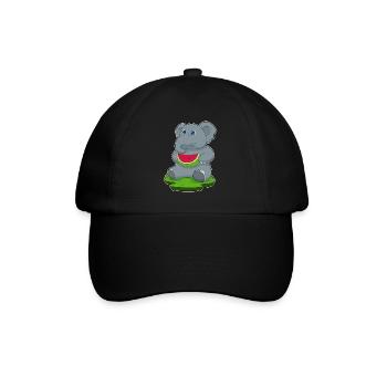 Elephant Watermelon - Baseball Cap - black/black - Front