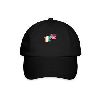 Côte d’Ivoire USA Drapeau Ivoirien américain - Casquette classique - noir/noir - Devant