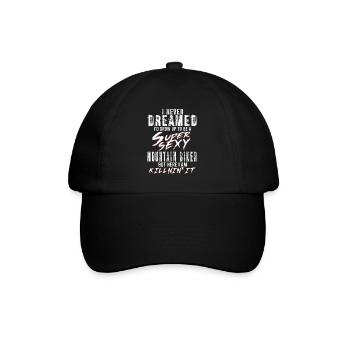 Super Sexy Mountain Biker Mountain Biking Gift - Baseball Cap - black/black - Front