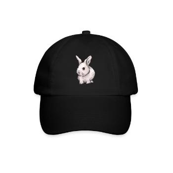 Lapin, lapin, lapin de Pâques, enfants, animaux de compagnie, bébé - Casquette classique - noir/noir - Devant