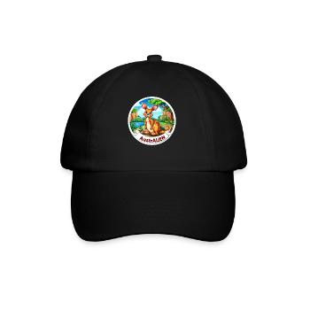 ausAustralia Roo Aussie Funny Australien Kangourou - Casquette classique - noir/noir - Devant
