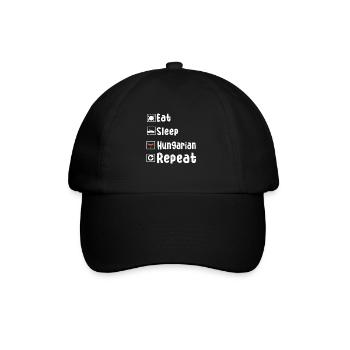 Hungarian sausage - Baseball Cap - black/black - Front