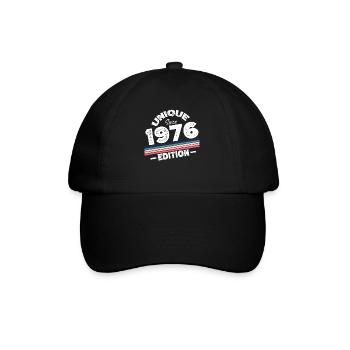Unique depuis 1976 Edition Anniversaire Millésime 1976 - Casquette classique - noir/noir - Devant