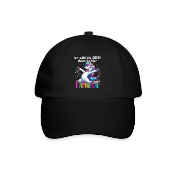 Licorne Carnaval Confettis Alaaf Helau Party Drôle - Casquette classique - noir/noir - Devant