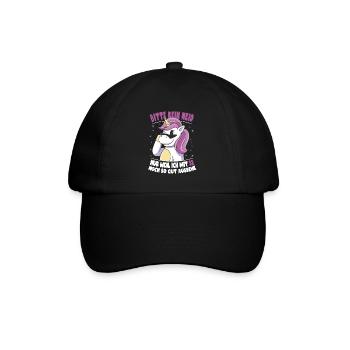 Bitte Kein Neid Weil Ich Mit 52 So Gut Aussehe - Baseballkappe - Schwarz/Schwarz - Vorne