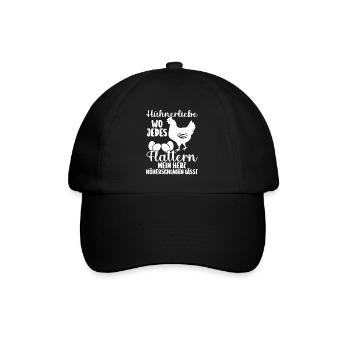 Huhn Bauer Bauernhof Küken Landwirt Hühner - Baseballkappe - Schwarz/Schwarz - Vorne
