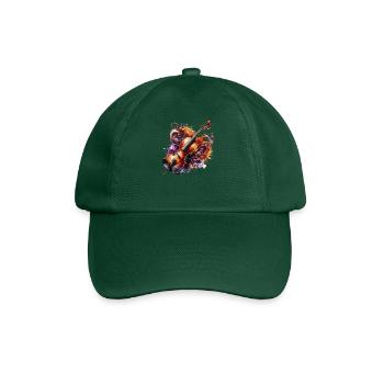 Dessin de violon ColoUful - Casquette classique - vert bouteille - Devant