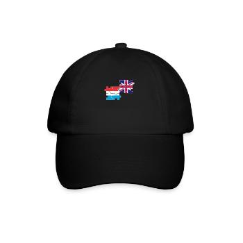 Luxembourg UK Flag British Luxembourger - Baseball Cap - black/black - Front