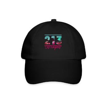Los Angeles, California, LA - Baseball Cap - black/black - Front