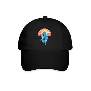 Wildnis Fantasy Wildpferd Pferde Pony Hengst bunt - Baseballkappe - Schwarz/Schwarz - Vorne