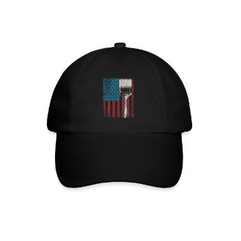 Peintre en bâtiment Décorateur Américain - Casquette classique - noir/noir - Devant