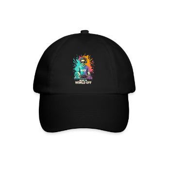 DJ Music On World Off Disc-Jockeys - Baseballkappe - Schwarz/Schwarz - Vorne