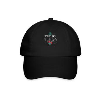 Yuletid Vibes Weihnachtszeit Yule Tide Yuletid - Baseballkappe - Schwarz/Schwarz - Vorne