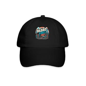 Bilbao Spain Travel Vacation I Love Bilbao Skyline - Baseball Cap - black/black - Front