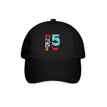 Enfin 5 poissons-requins - Casquette classique - noir/noir - Devant