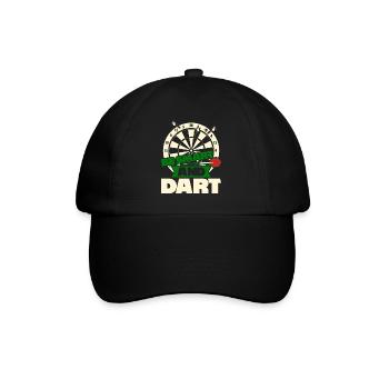 Fléchettes Jeu de fléchettes Joueur de fléchettes drôle - Casquette classique - noir/noir - Devant