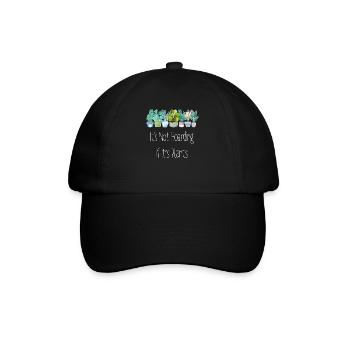 Il ne s’agit pas de thésauriser, de planter, de jardiner, de jardiner - Casquette classique - noir/noir - Devant