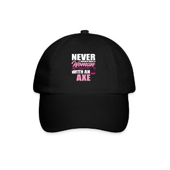 Axe Thrower Axe Throw Sports Wife Gift - Baseball Cap - black/black - Front