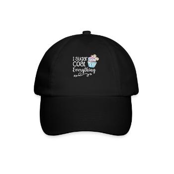Cupcake - Baseballkappe - Schwarz/Schwarz - Vorne