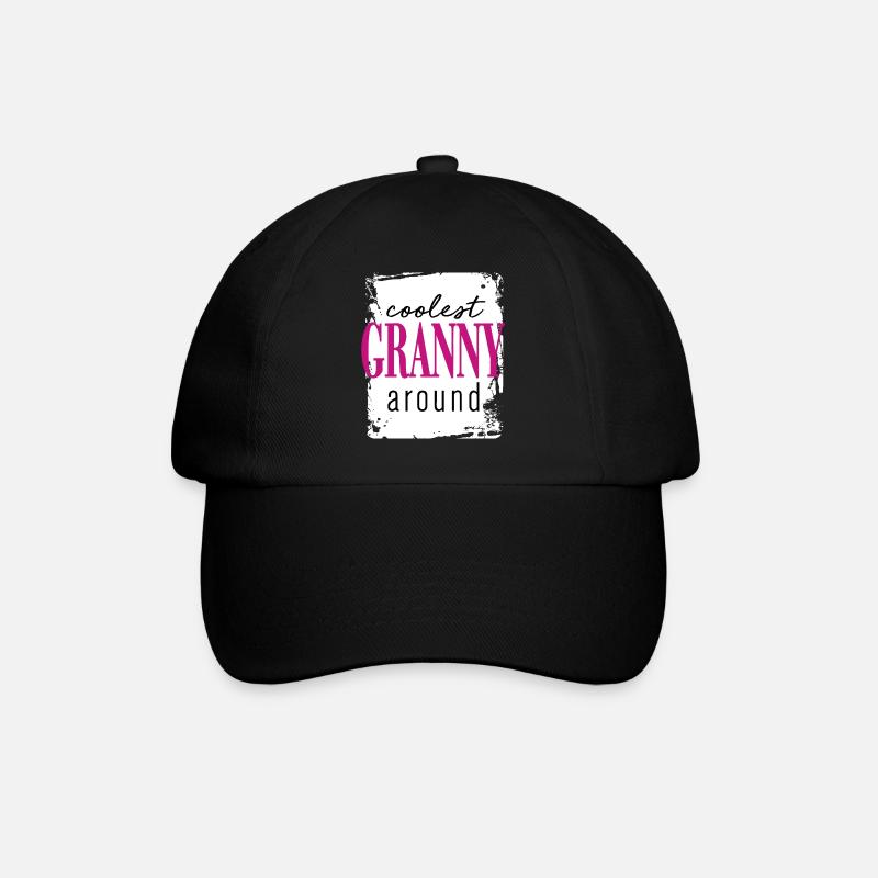 Coolest Granny - Baseballkappe - Schwarz/Schwarz