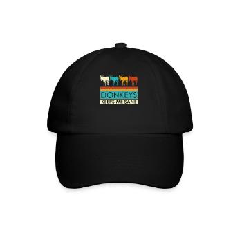 Donkey Retro Donkeys - Baseball Cap - black/black - Front