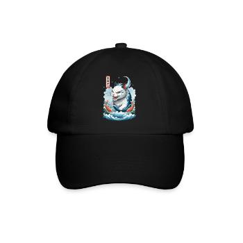 Japanese Cats Monster Sea Monsters Streetwear - Baseball Cap - black/black - Front