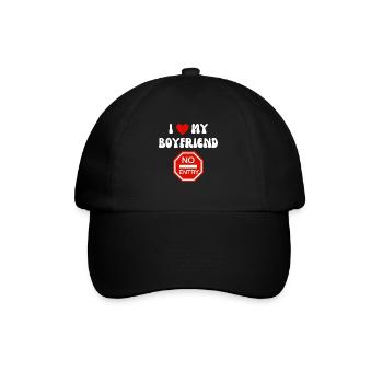 I Love My Boyfriend No Entry - Funny Gift Design - Baseball Cap - black/black - Front