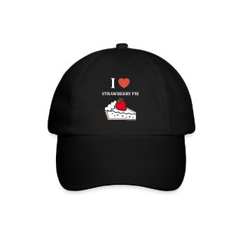 Tarte aux fraises - Casquette classique - noir/noir - Devant