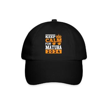 Maturant Keep Calm pour Matura 2024 Matura - Casquette classique - noir/noir - Devant