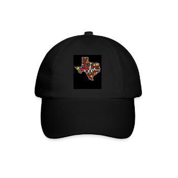 Texas Wildflowers Season Fields Flowers Texas - Baseball Cap - black/black - Front